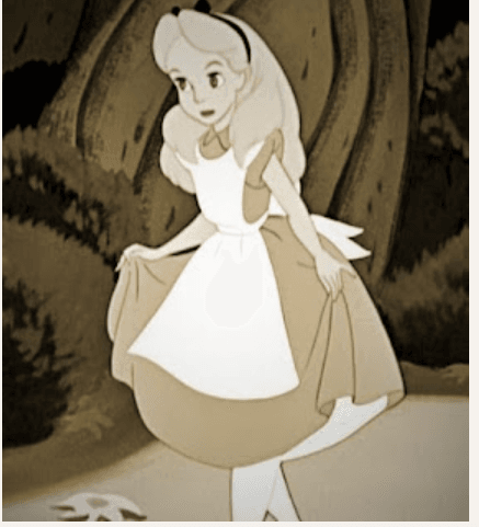 Alice from Alice in Wonderland — Disney quote about the first step of every adventure